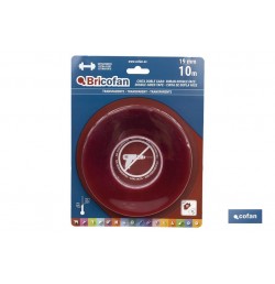 CINTA DOBLE CARA EXTRAFUERTE BRICOFAN 19 MM X 10 M