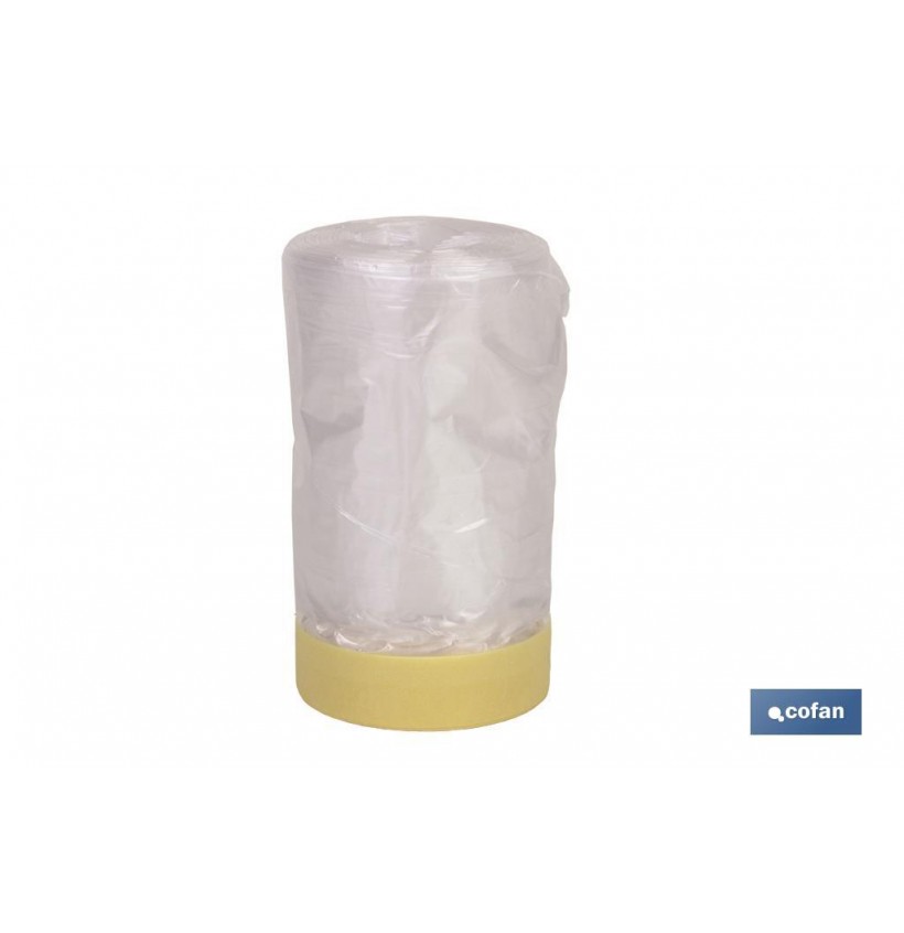 ROLLO CINTA CREPE + PLÁSTICO 80° (90cm X 22.5m)