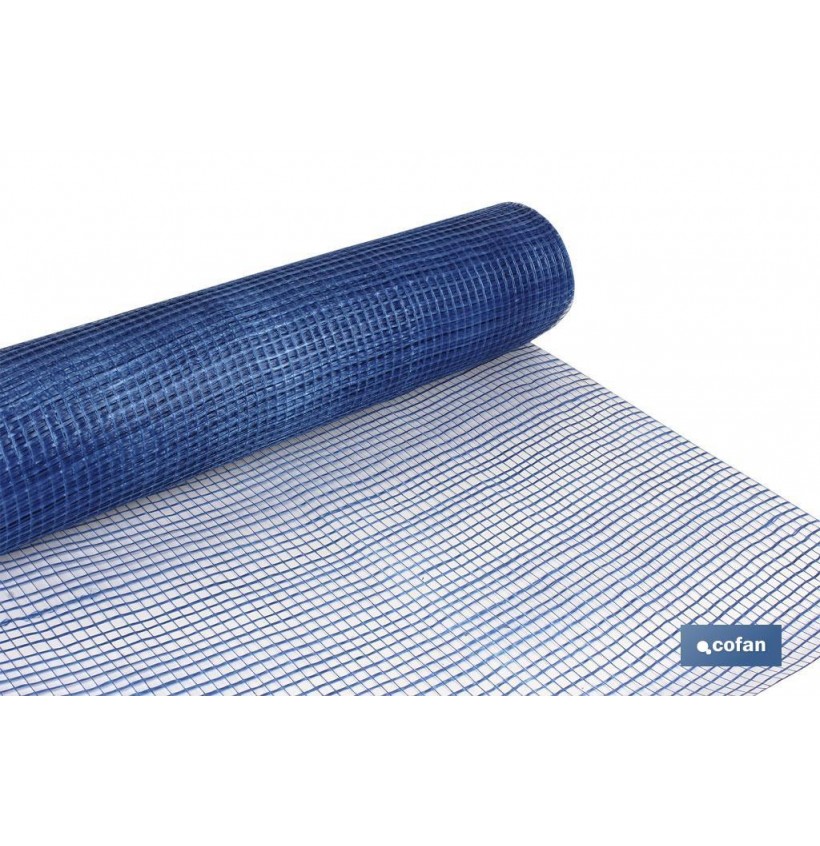 ROLLO 1x50 m MALLA F.VIDRIO 10x10mm REVOCOS MORTERO