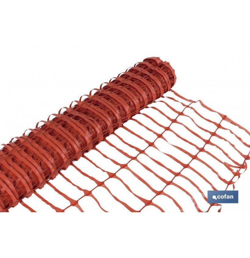 MALLA DE SEÑALIZACION OBRAS 1x50 m NARANJA
