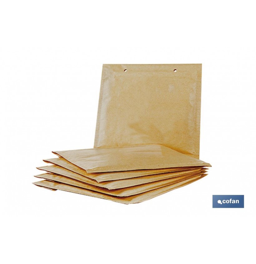 PACK DE 5 SOBRES KRAFT CON BURBUJA 200X275 MM