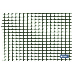 MALLA PLAST. CUADRADA JARDIN 5mm VERDE 1x25m