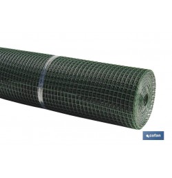 MALLA PLAST. CUADRADA JARDIN 20mm VERDE 1x25m