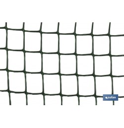 MALLA PLAST. CUADRADA JARDIN 20mm VERDE 1x25m