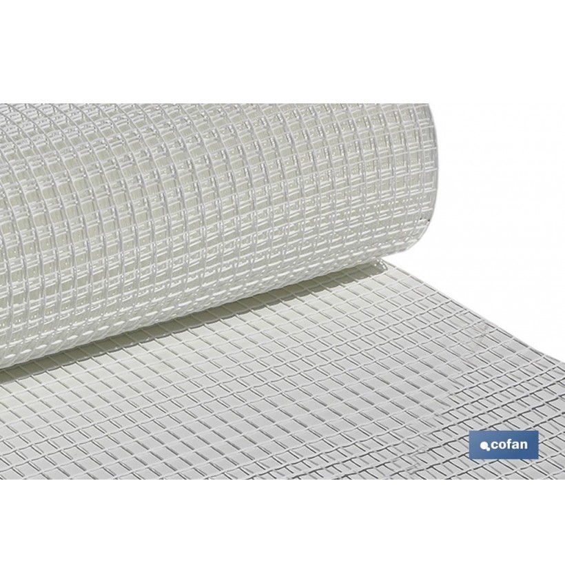MALLA PLAST. CUADRADA JARDIN 20mm BLANCO 1x25m