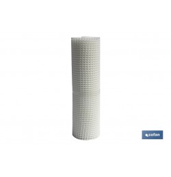 MALLA PLAST. CUADRADA JARDIN 20mm BLANCO 1x25m