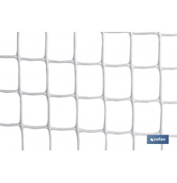 MALLA PLAST. CUADRADA JARDIN 20mm BLANCO 1x25m
