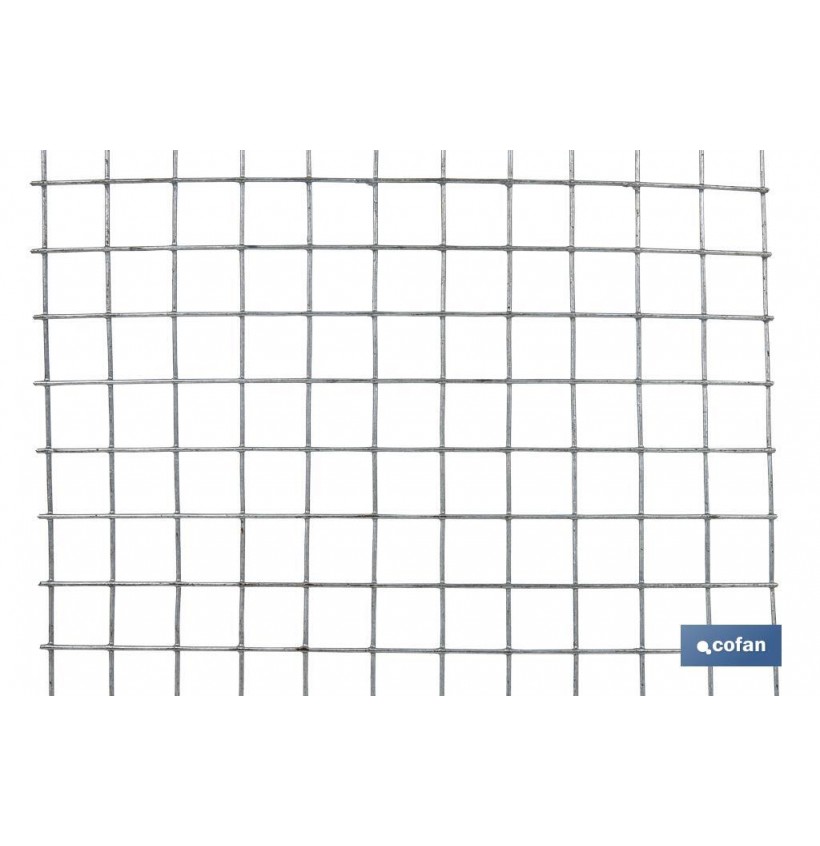 MALLA ELECTROSOLDADA GALV.13X13X0,9MM (0,6X25M)