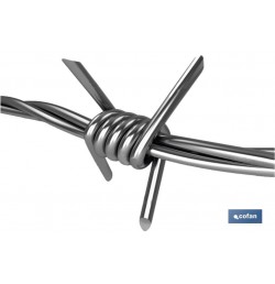 ALAMBRE DE ESPINO GALVANIZADO 1,7mm X 50m