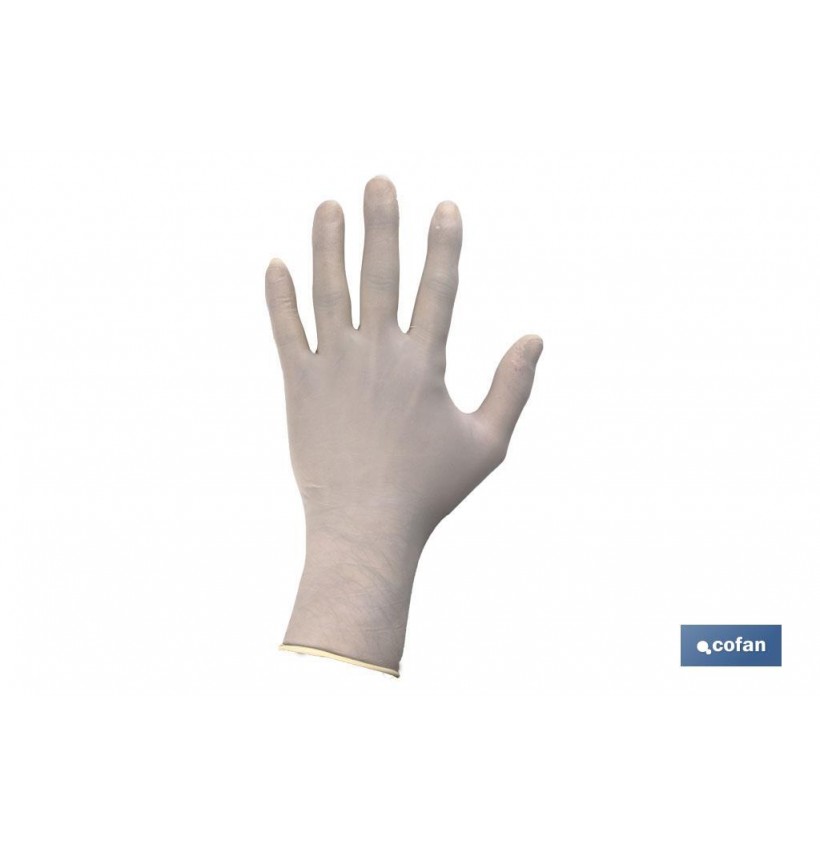 CAJA 100 UNDS. GUANTES DE LATEX T - L