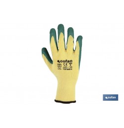 GUANTE LATEX RUGOSO VERDE TALLA 9