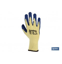 GUANTE LATEX RUGOSO AZUL TALLA 10