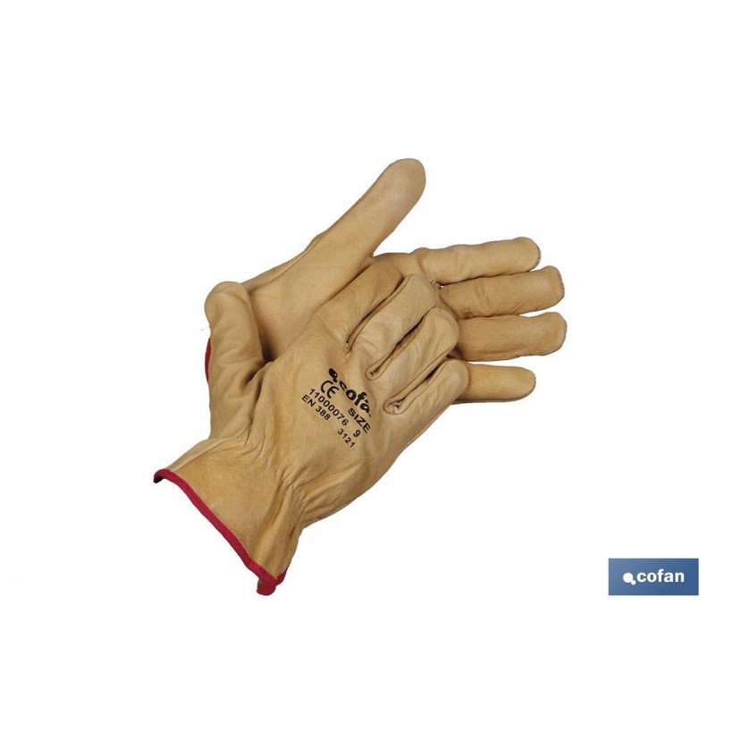 BLISTER GUANTES VACUNO EXTRA RESIST. T-8