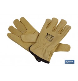 GUANTE VACUNO EXTRA C/BORREGUITO T-9