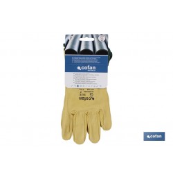 GUANTES PIEL VACUNO AMARILLO T-11