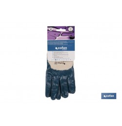 GUANTES NITRILO AZUL T-9