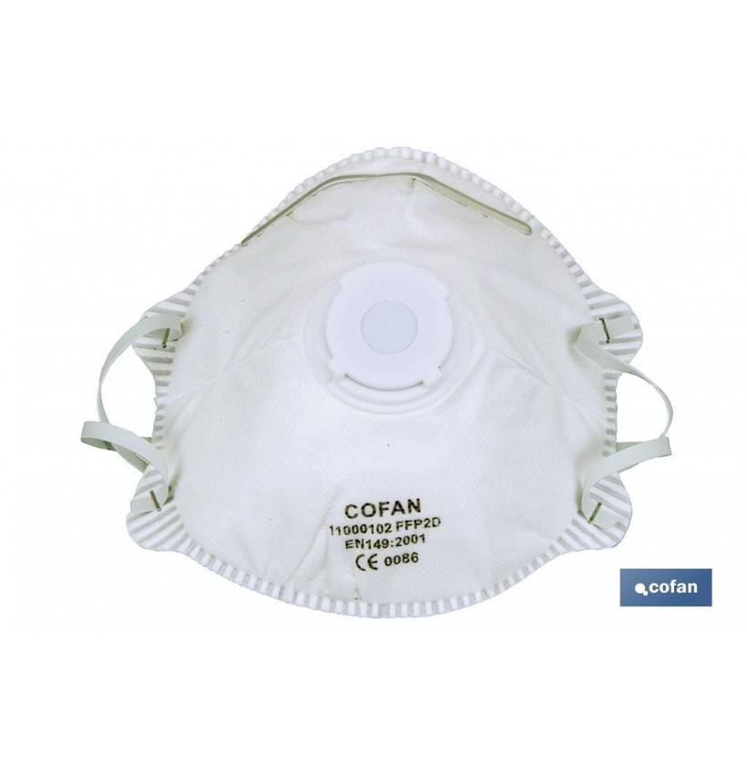MASCARILLA PROTECCION C/VALVULA FFP2D