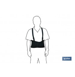 FAJA DE TRABAJO CON TIRANTES TALLA M