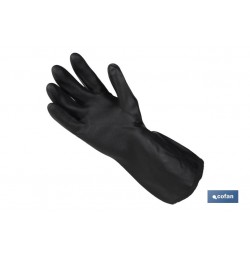 GUANTE DE NEOPRENO NEGRO 100 % TALLA 10 VENTA UNITARIA