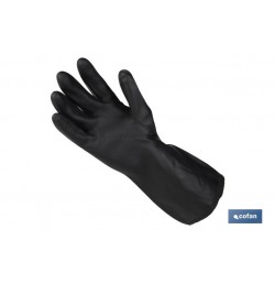 GUANTE DE NEOPRENO NEGRO 100 % TALLA 9 VENTA UNITARIA