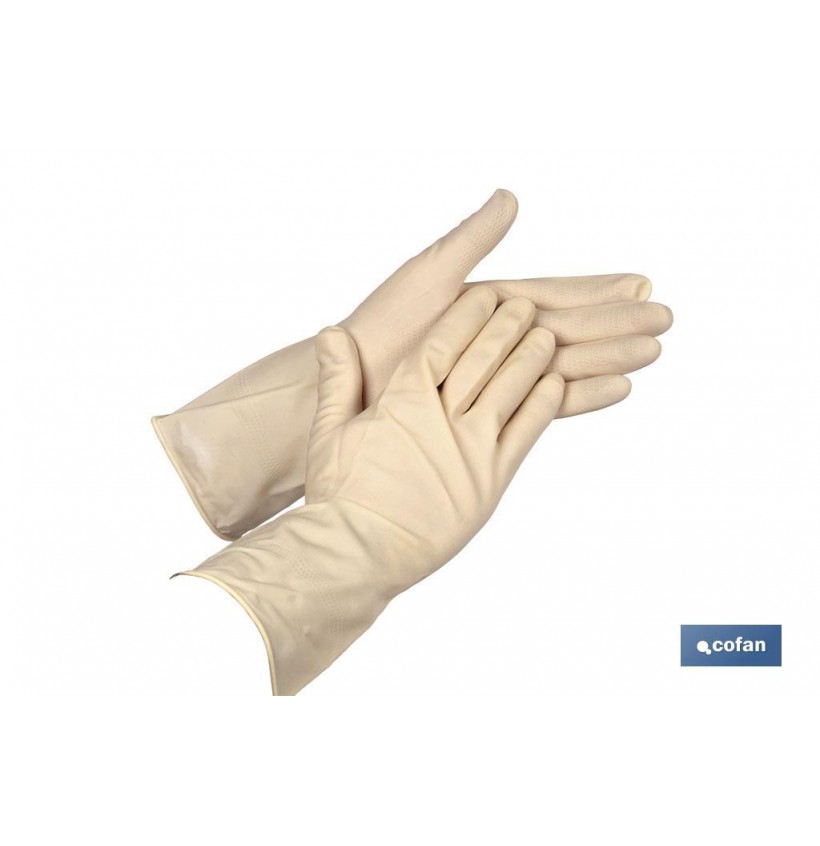 GUANTE LATEX NATURAL NO FLOCADO TALLA 6