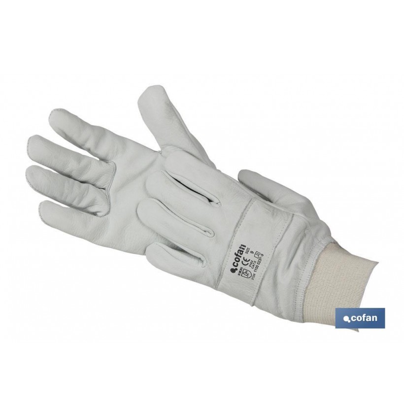 GUANTE AJUSTABLE PIEL FLOR REFORZADO TALLA 8