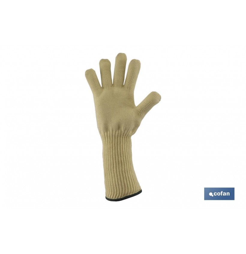 GUANTE ANTICORTE Y ANTICALOR. C/MANG. 15CM TALLA 10