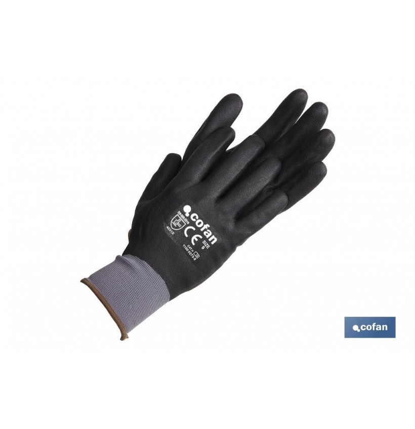GUANTE IMPREG.COMPLETO FOAM NITRILO T-9 venta unitaria