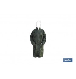 ABRIGO DE LLUVIA VERDE POLIESTER/PVC TALLA-XXXL