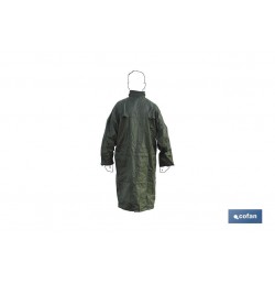 ABRIGO DE LLUVIA VERDE POLIESTER/PVC TALLA-XXXL