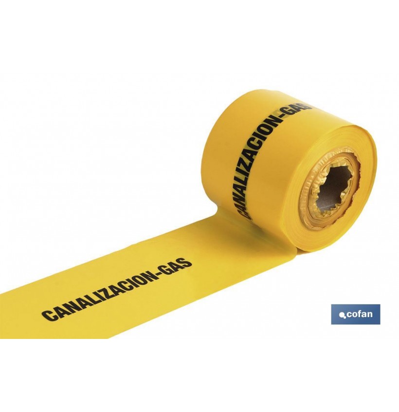 CINTA BALIZ. CANALIZACION GAS 150MMX250MTS