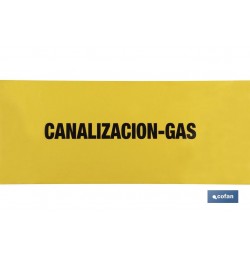 CINTA BALIZ. CANALIZACION GAS 150MMX250MTS