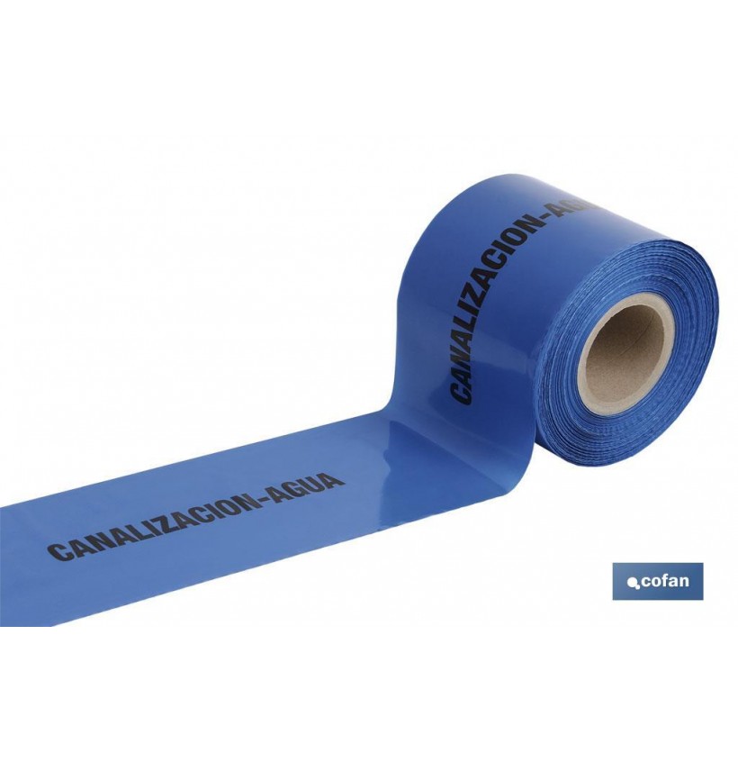 CINTA BALIZ. CANALIZACION AGUA 150MMX250MTS