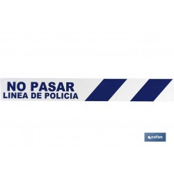 CINTA BALIZ. NO PASAR LINEA POLICIA 80MMX100MTS