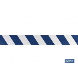 CINTA BALIZAM. AZUL/BLANCA  80MM X 200MTS
