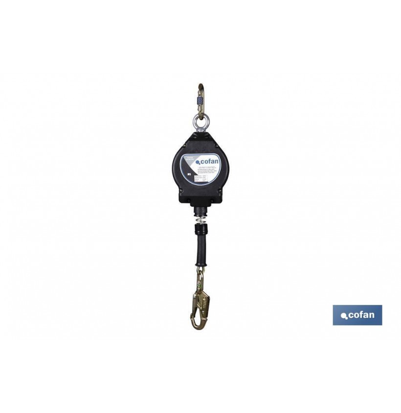 ANTICAIDA RETRACTIL CABLE 10 mts