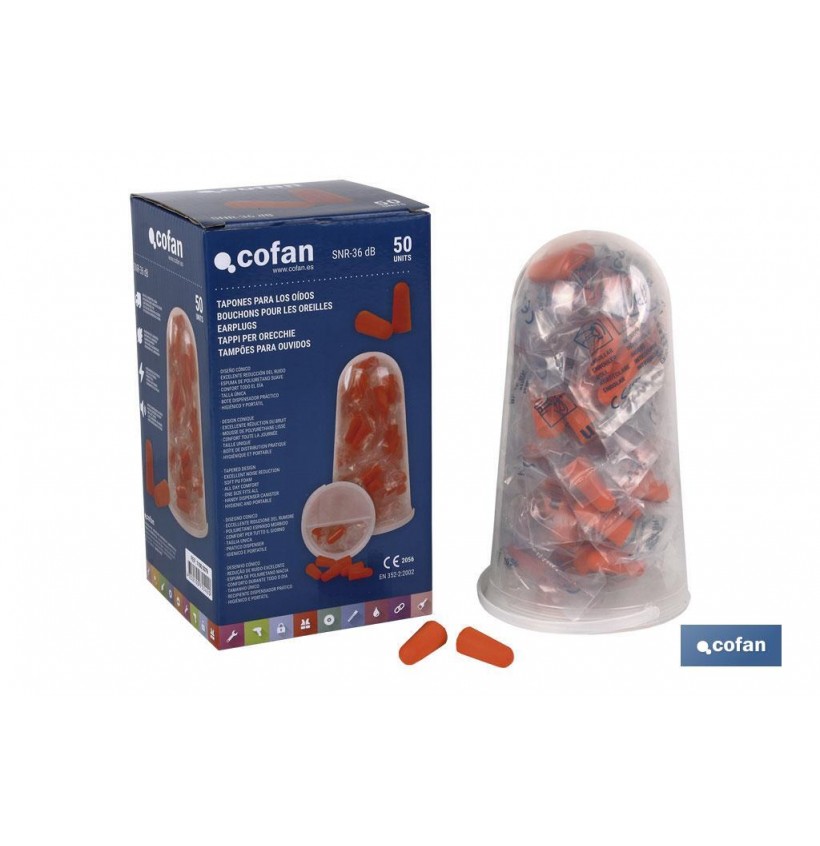 PACK 50 TAPONES (25 par) OIDOS  PU SNR36