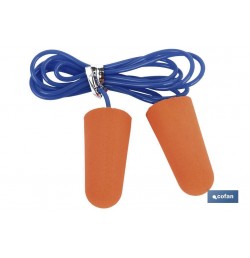 PACK 50 TAPONES (25 par) OIDOS C/CUERDA PU SNR36