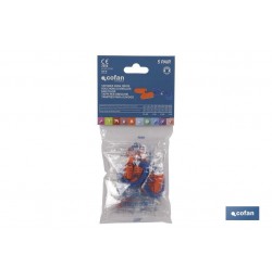 PACK 50 TAPONES (25 par) OIDOS C/CUERDA PU SNR36