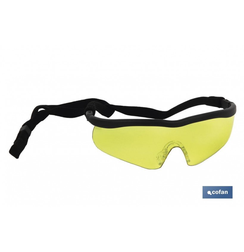GAFAS SEGURIDAD SPORT AMBAR UV PROTECTION