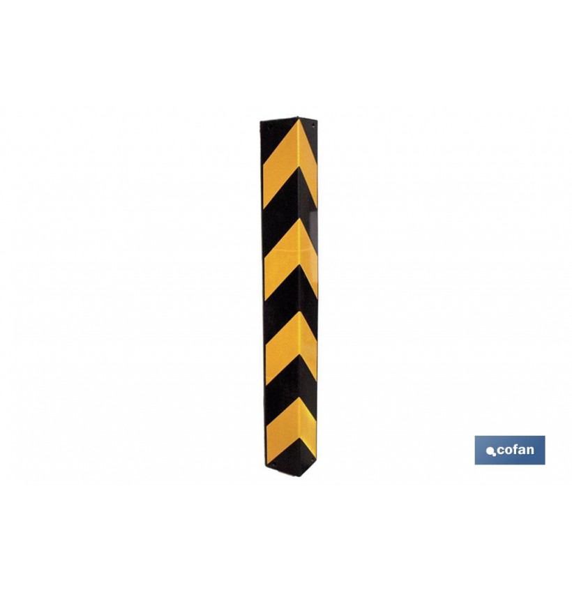 ESQUINERO RECTO 800X100X10MM AMAR/NEGRO