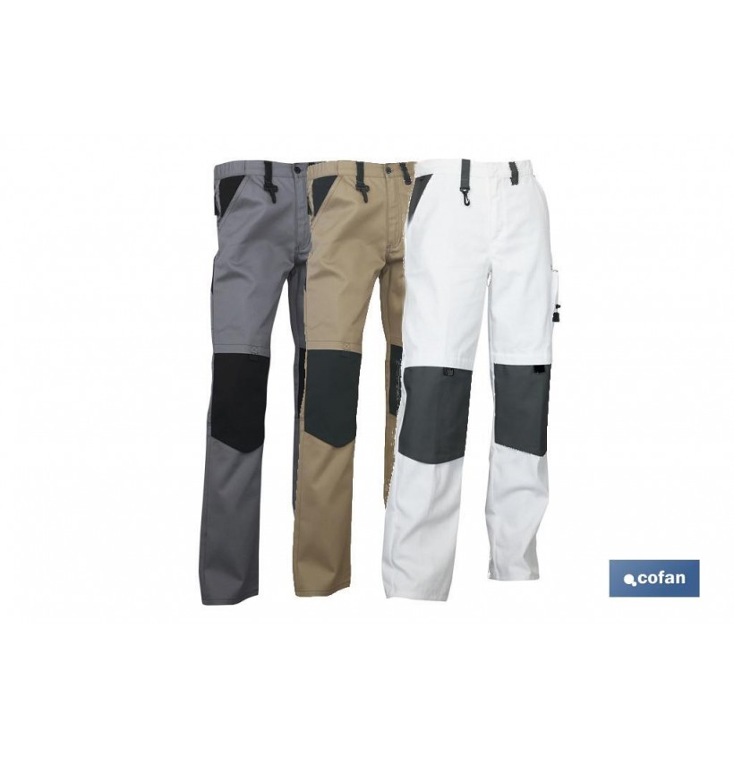 PANTALON TRABAJO LENOIR 280gms/m GRIS-NEGRO T-46