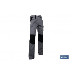 PANTALON TRABAJO LENOIR 280gms/m BEIS-NEGRO T-64
