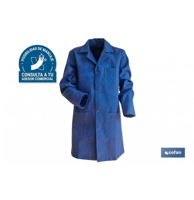 BATA AZUL OSCURA LIMEUR 100% ALGODÓN T-M
