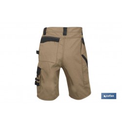 BERMUDAS DE TRABAJO POULSEN 280gms/m GRIS-NEGRO T-48