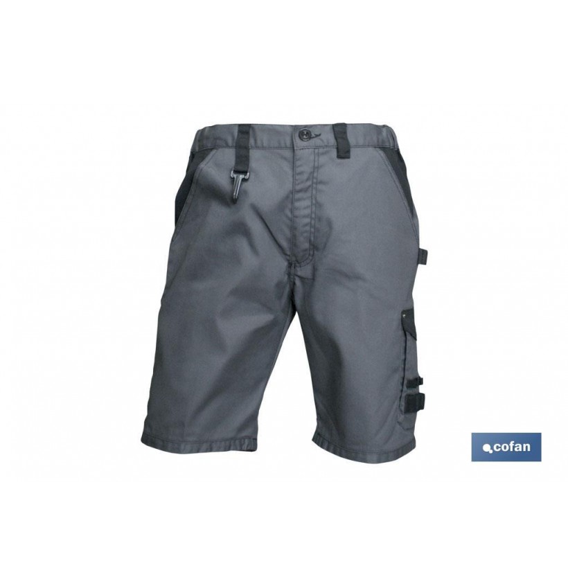 BERMUDAS DE TRABAJO POULSEN 280gms/m BEIS-NEGRO T-50