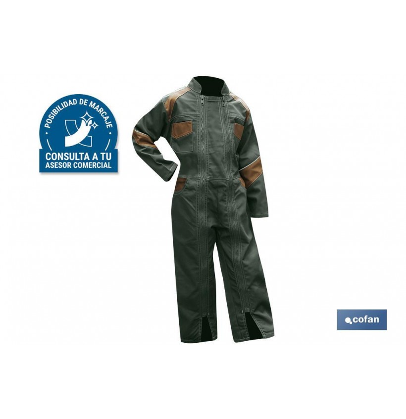 BUZO KAKI/HAVANE TOURNEVIS CON 2 CREMALLERAS PARA NIÑOS T-2A