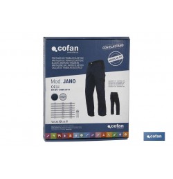 PANTALON TRAB. FLEX. JANO REGULAR FIT MAR/NEGRO T-46