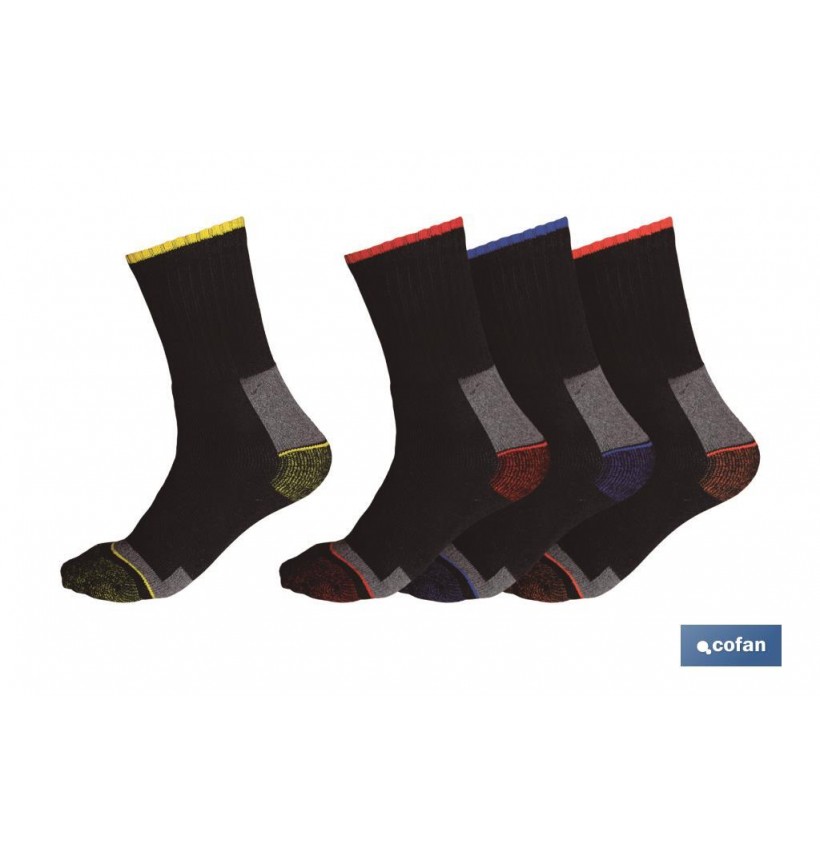 SET 4 PARES CALCETINES REFORZADOS C/POLIAMIDA T-46/48