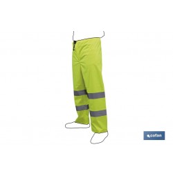 PANTALÓN DE LLUVIA DE ALTA VISIBILIDAD MODELO RIGEL AMARILLA TALLA XXL